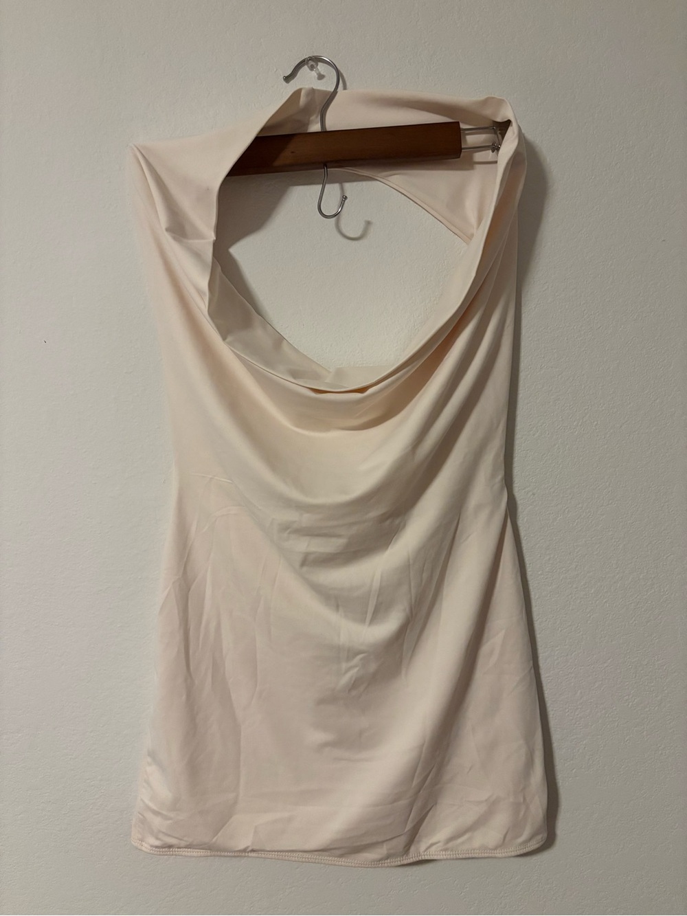 Peppermayo ivory Draped Cowl Neck Camisole
